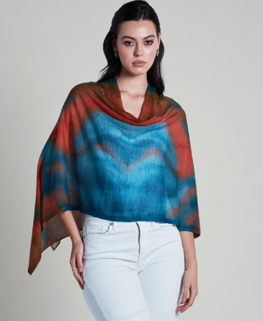 Watercolor Air Lace Poncho