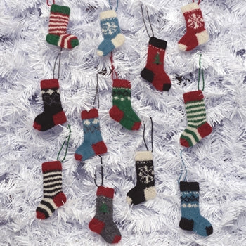 Mini-stocking ornaments