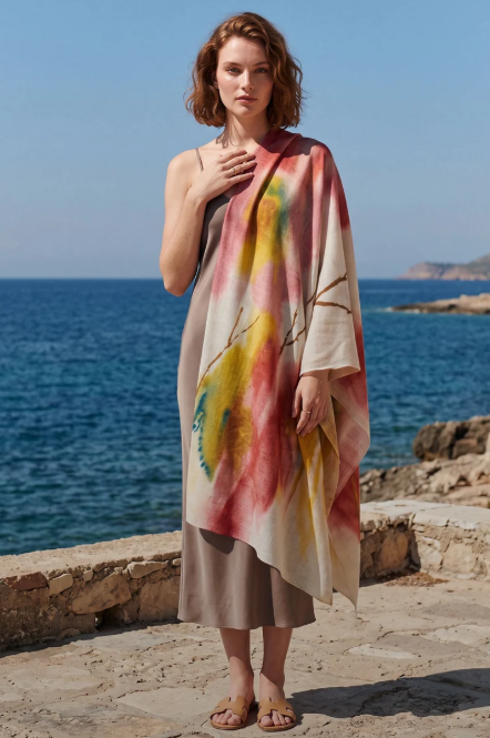 Lightweight Abstract Wrap/Scarf