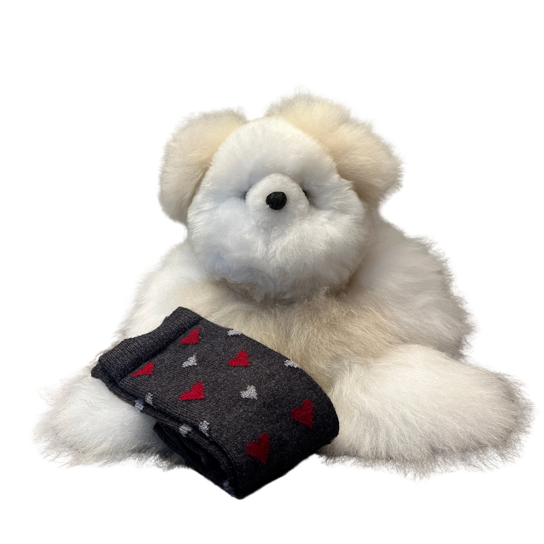 Valentine Bear and Socks Gift Bundle