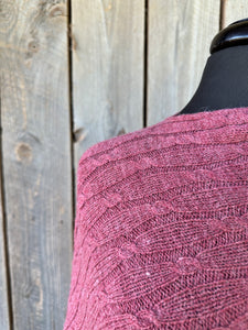 Medium Weight Cable Poncho