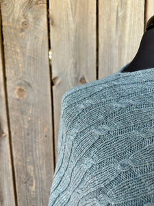 Medium Weight Cable Poncho