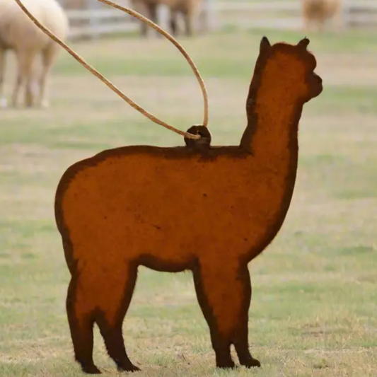 Alpaca Metal Ornament