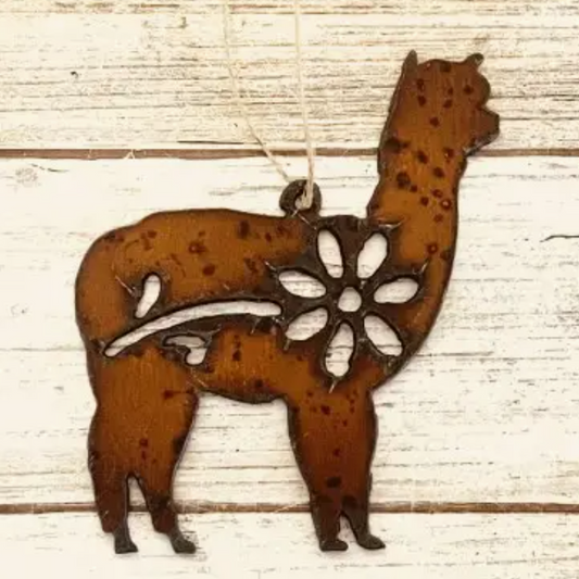 Alpaca Flower Ornament