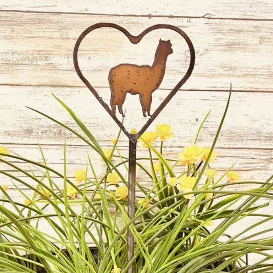 Alpaca Plant Stake