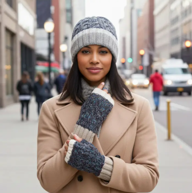 Braided Fingerless Gloves