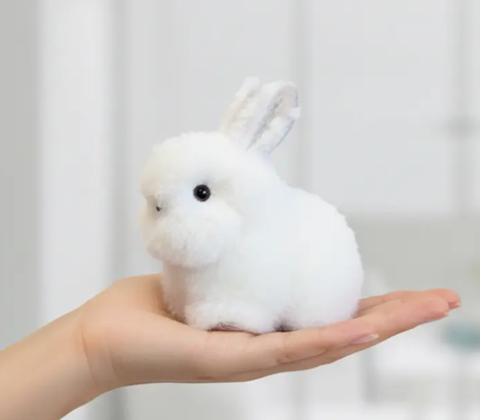 Alpaca Stuffed Bunny Micro 6"